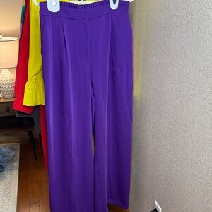 Express Stylist Wide Leg Super high Rise Royal Purple Pants
